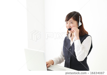 Call center female image Call center female image 16834087