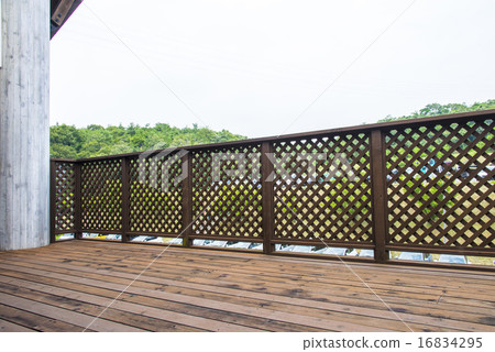 Wide deck balcony 16834295
