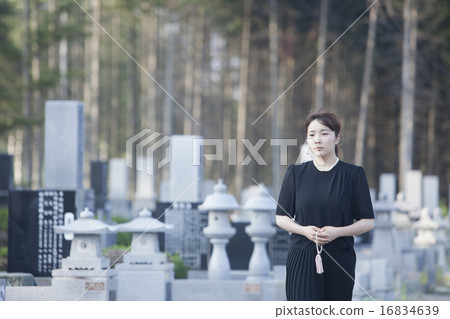 a visit to a grave  16834639
