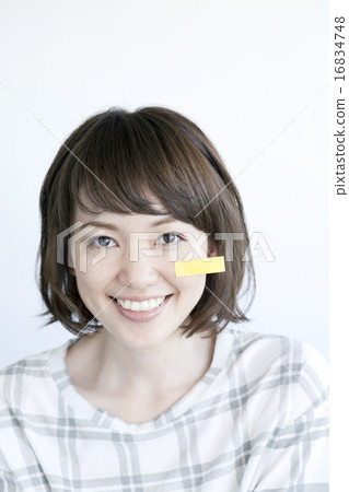 Sticky Notes and Twenties Female Sticky Notes and Twenties Female 16834748