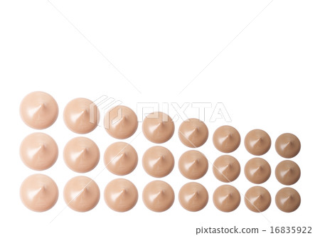 Shade and tone of Make up base drop on background 16835922