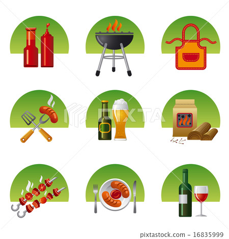 barbecue icon set barbecue icon set 16835999