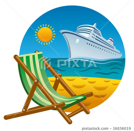 tropical beach icon tropical beach icon 16836019