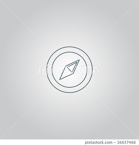 Compass icon. Vector illustration. Compass icon. Vector illustration. 16837488