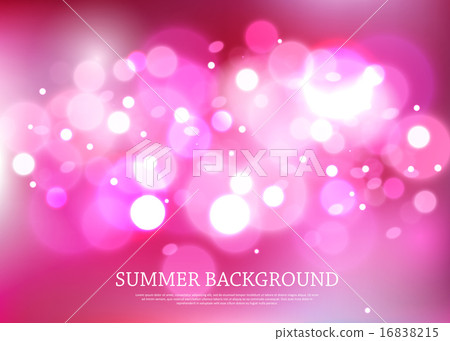 Summer magical background with blurred bokeh lights and place for text.  16838215