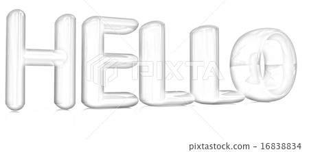 3d red text "hello" 3d red text "hello" 16838834