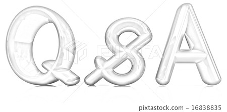3d colorful text "Q&S" 16838835