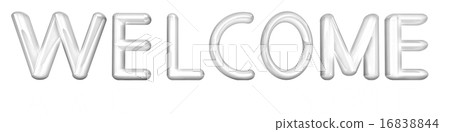 3d colorful text "welcome" 16838844