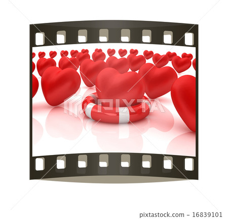 Concept of life-saving. The film strip 16839101