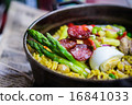 Chicken paella with vegetables 16841033