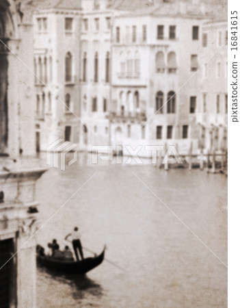 Artwork in retro painting style, Venice Artwork in retro painting style, Venice 16841615
