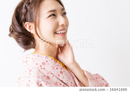 A woman in a kimono 16841899