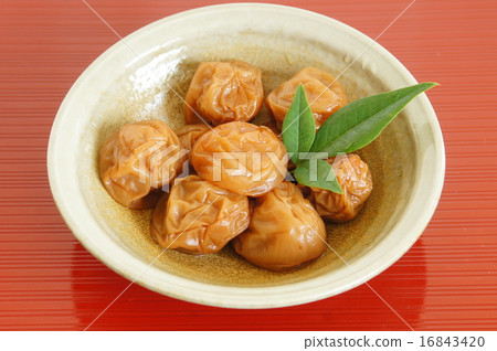 Plums served on a plate Plums served on a plate 16843420