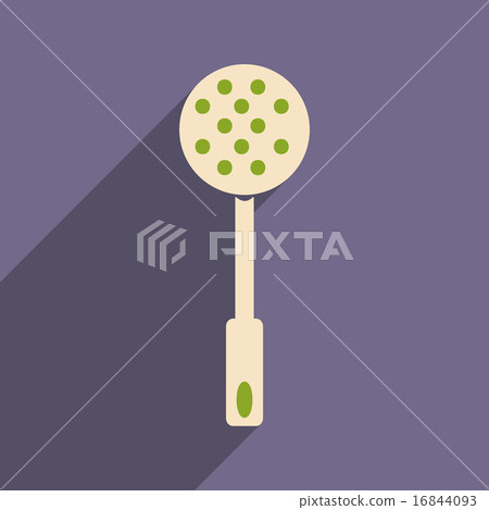 Flat with shadow icon and mobile application skimmer Flat with shadow icon and mobile application skimmer 16844093