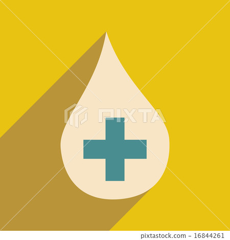 Flat with shadow icon and mobile application drop aid Flat with shadow icon and mobile application drop aid 16844261