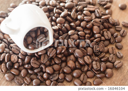 Coffee on grunge wooden background Coffee on grunge wooden background 16846104