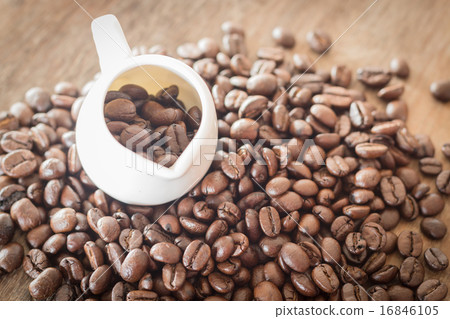 Coffee on grunge wooden background Coffee on grunge wooden background 16846105