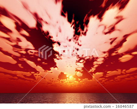 Wind and clouds with the sea 16846587