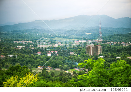 panoramic top view of the city Nalchik panoramic top view of the city Nalchik 16846931
