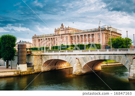 Riksdag Parliament Building, Stockholm, Sweden. Riksdag Parliament Building, Stockholm, Sweden. 16847163