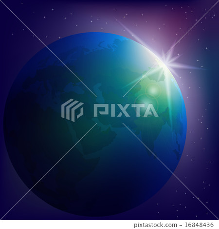 Abstract space background with globe Abstract space background with globe 16848436