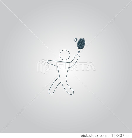 tennis player, silhouette tennis player, silhouette 16848733