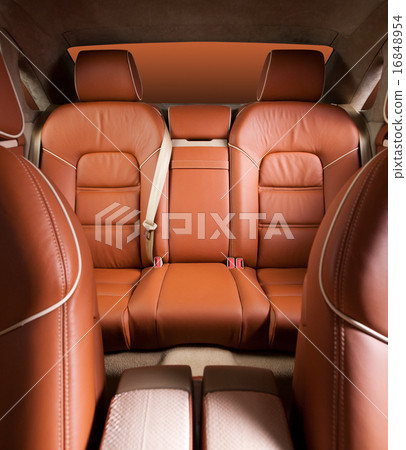 Back passenger seats in modern comfortable car Back passenger seats in modern comfortable car 16848954