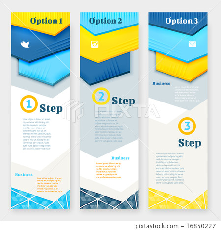 set of banner design