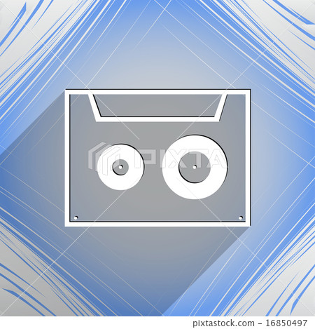 cassette icon symbol Flat modern web design with l cassette icon symbol Flat modern web design with l 16850497