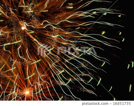 Light streak of fireworks and light powder Light streak of fireworks and light powder 16851735