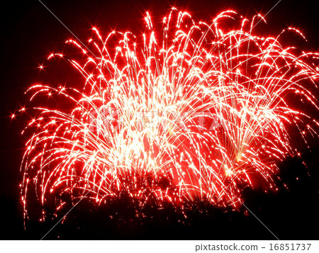 Shining red fireworks 16851737