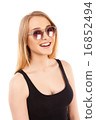young pretty blonde women posing in studio 16852494
