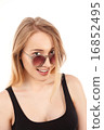 young pretty blonde women posing in studio 16852495
