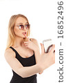 young pretty blonde women posing in studio 16852496