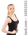 young pretty blonde women posing in studio 16852501