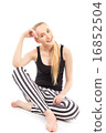 young pretty blonde women posing in studio 16852504