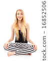 young pretty blonde women posing in studio 16852506
