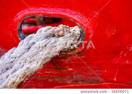 mooring line of a trawler 16856071