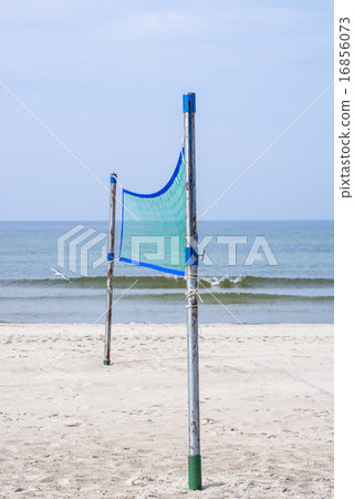 Beach-Volleyball field at a beach 16856073