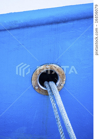 mooring line of a trawler 16856079