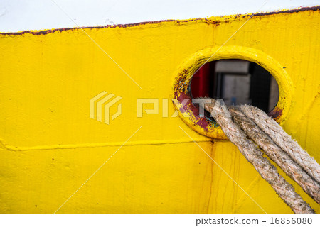 mooring line of a trawler 16856080