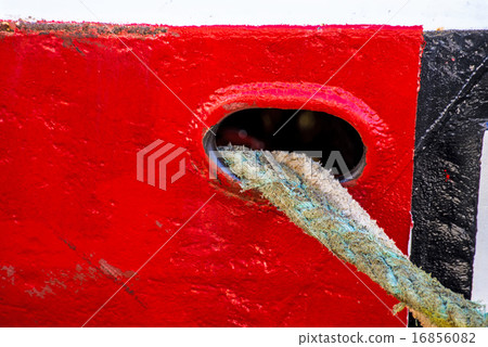 mooring line of a trawler 16856082