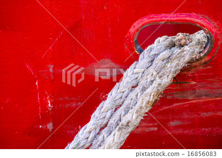 mooring line of a trawler 16856083
