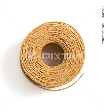 roll of twine cord isolated on white 16858630