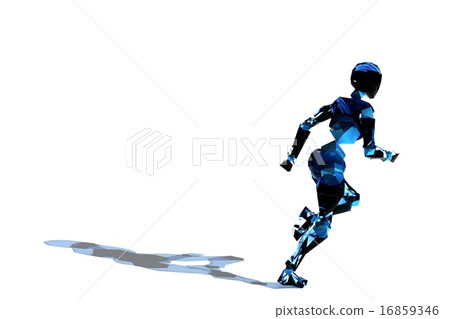 Running robot Running robot 16859346