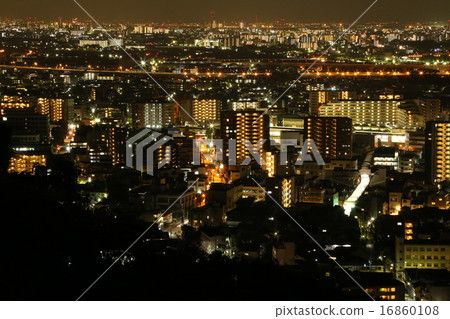 Night view of Ikeda city from May May Park Night view of Ikeda city from May May Park 16860108