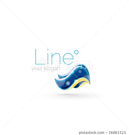 Abstract wave line logo Abstract wave line logo 16861523