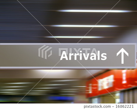 Tourist info signage arrivals 16862221