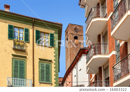 Architecture of Alba, Italy. 16863322
