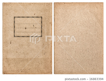 Old recycled paper book cover 16863394